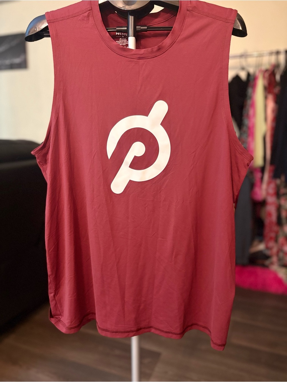 Peloton Women's Maroon Logo Muscle Tank